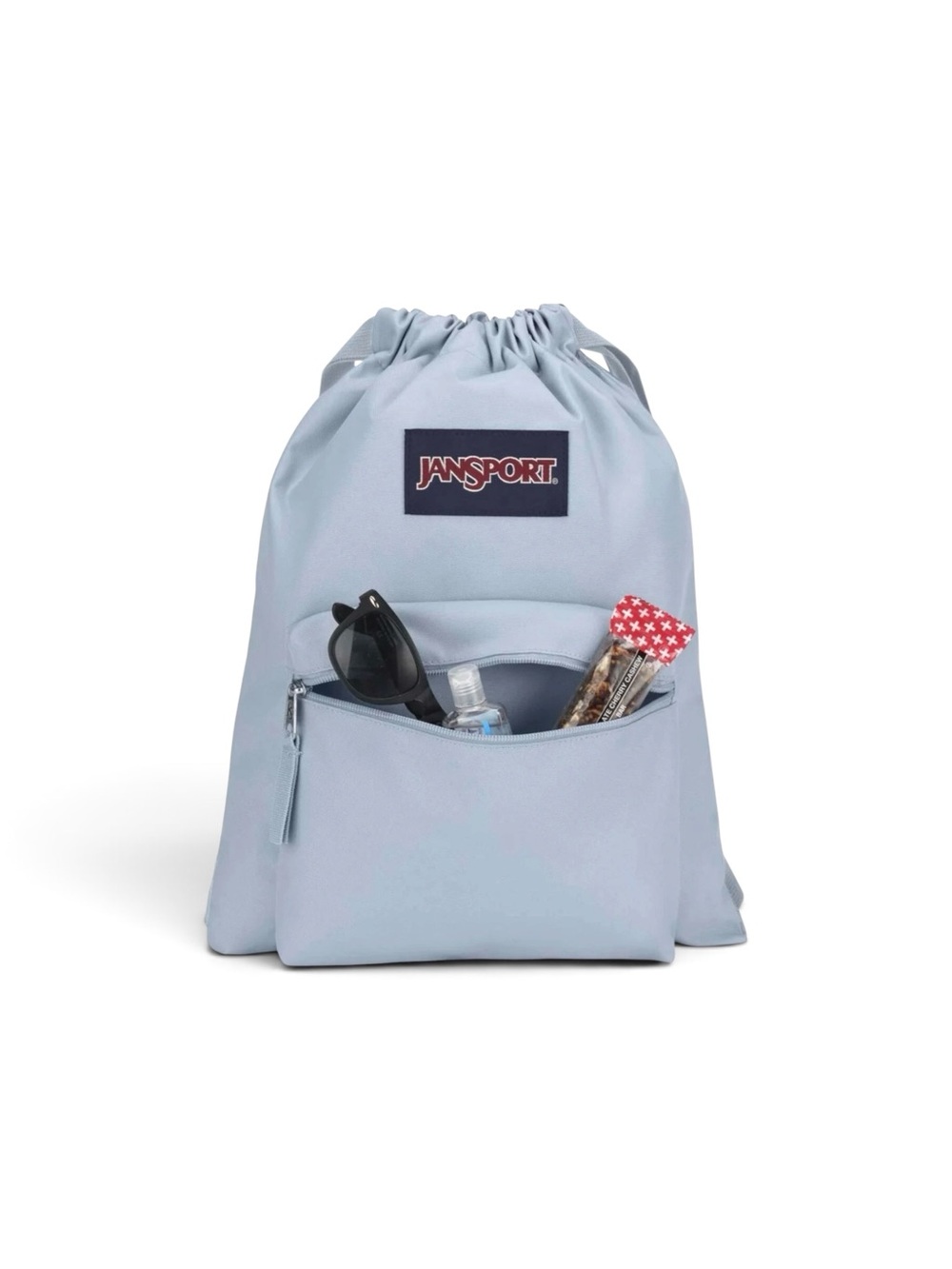 JanSport Light Blue Drawstring Backpack - Picture 4 of 5